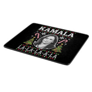Kamala Harris 2024 Weihnachten Komma La Xmas Schneidebrett