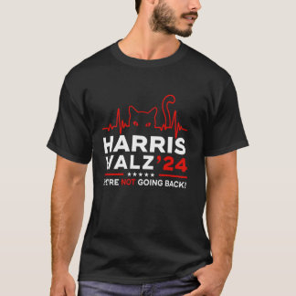 Kamala Harris 2024 Wir gehen nicht zurück zum Herz T-Shirt