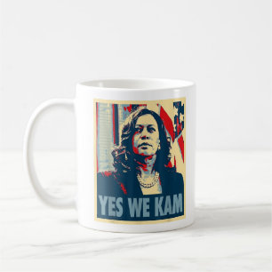 Kamala Harris 2024 Yes We Kam Mrs Harris Fun Kaffeetasse