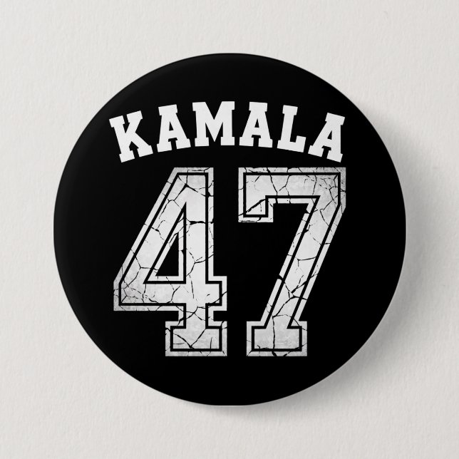 Kamala Harris 47 für den Präsidenten des Volkes Button (Vorderseite)