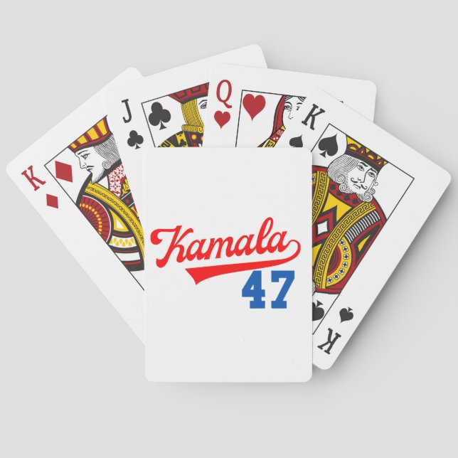 Kamala Harris 47. - Präsident 47. Spielkarten (Rückseite)