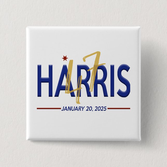 Kamala Harris 47. Präsident Einweihung Button (Vorderseite)