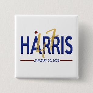 Kamala Harris 47. Präsident Einweihung Button