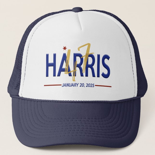 Kamala Harris 47. Präsident Einweihung Truckerkappe (Vorderseite)