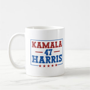 Kamala Harris 47. Präsident Kampagne 2024 Kaffeetasse
