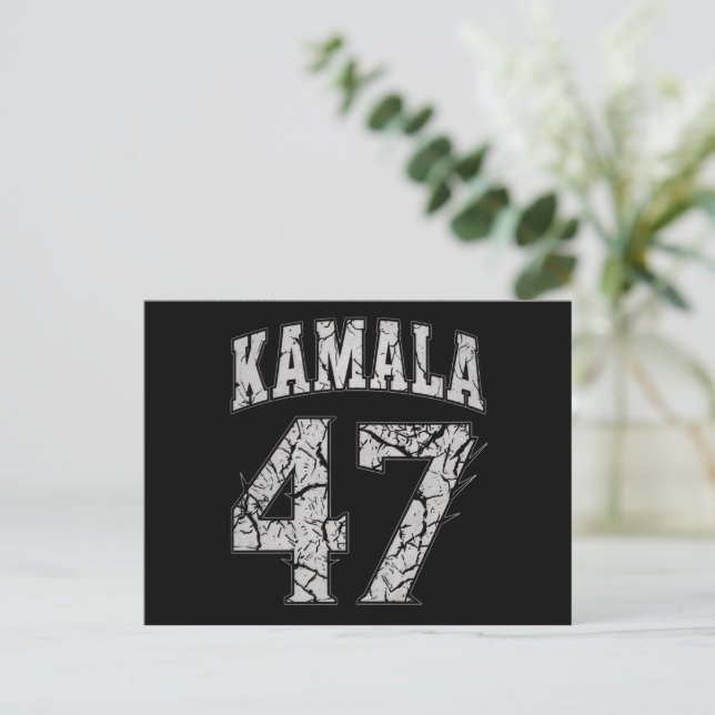 Kamala Harris 47. Präsident USA Amerika 2024 Postkarte (Stehend Vorderseite)