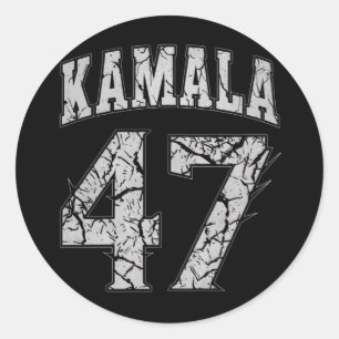 Kamala Harris 47. Präsident USA Amerika 2024 Runder Aufkleber