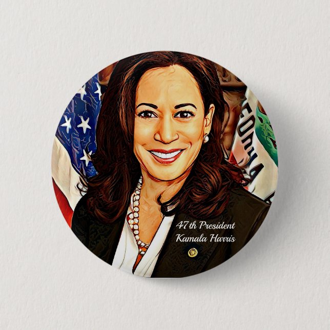 Kamala-Harris-47.-Präsident-USA_ Button (Vorderseite)