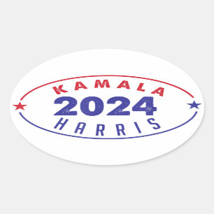 Kamala Harris 47. Präsidentin USA Amerika 2024 Ovaler Aufkleber