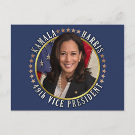 Kamala Harris 49. Vizepräsident Postkarte