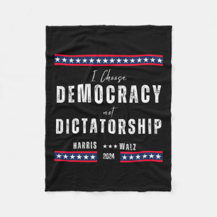 Kamala Harris & Tim Wheimer 2024 - Demokratie Fleecedecke