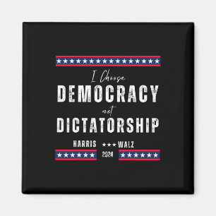Kamala Harris & Tim Wheimer 2024 - Demokratie Magnet