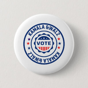 Kamala harris and walz 2024 Wahl 2024 Button