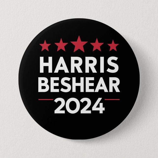 Kamala Harris Andy Beshear 2024 Harris Beshear 202 Button (Vorderseite)