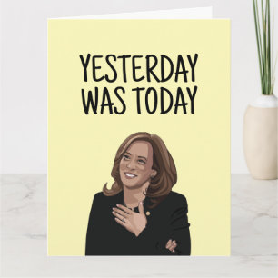 KAMALA HARRIS BIRTHDAY FUNNY GREETING KARTE