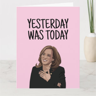 KAMALA HARRIS BIRTHDAY FUNNY GREETING KARTE