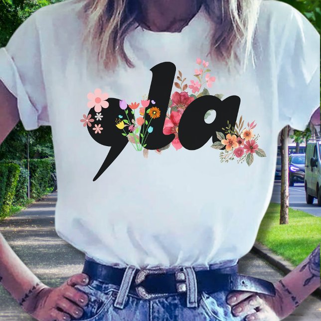 Kamala Harris Blume - Trendy Comma la Floral T-Shirt (Von Creator hochgeladen)