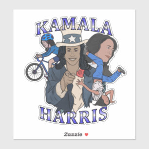 Kamala Harris Bootleg-Rap-Stil-Wahl Aufkleber