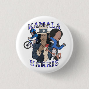 Kamala Harris Bootleg-Rap-Stil Wahl Button