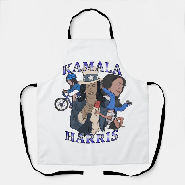 Kamala Harris Bootleg Rap Style Election Schürze (Vorderseite)