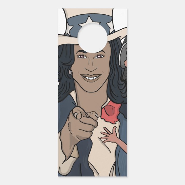 Kamala Harris Bootleg Rap Style Election Türanhänger (Vorderseite)