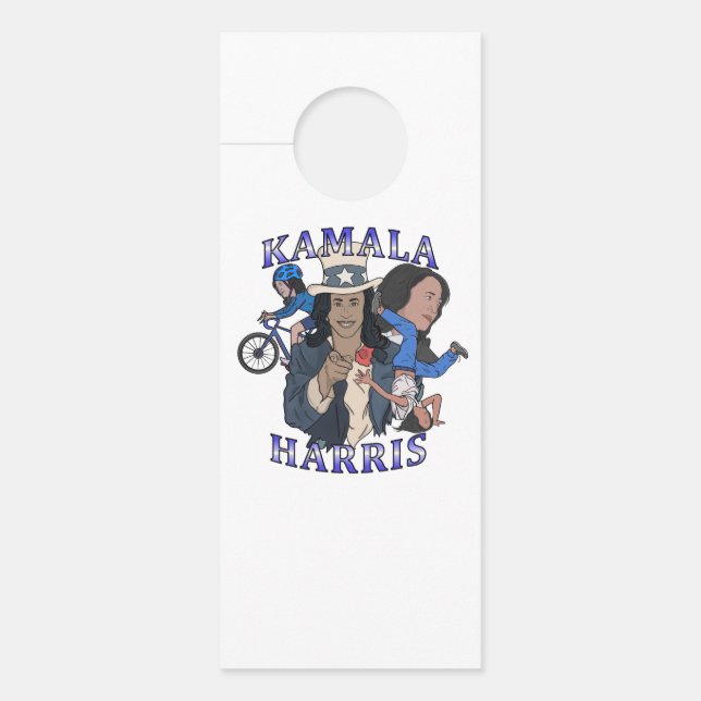 Kamala Harris Bootleg Rap Style Election Türanhänger (Vorderseite)