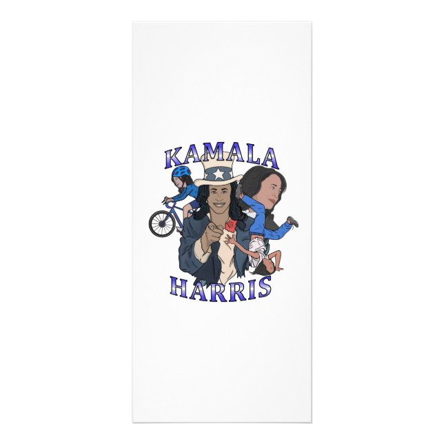 Kamala Harris Bootleg Rap Style Election Werbekarte (Vorne)