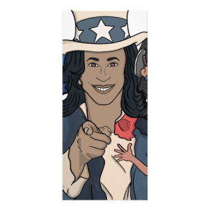 Kamala Harris Bootleg Rap Style Election Werbekarte