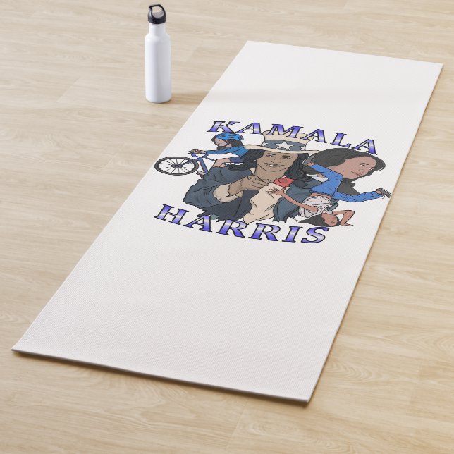Kamala Harris Bootleg Rap Style Election Yogamatte (Beispiel)