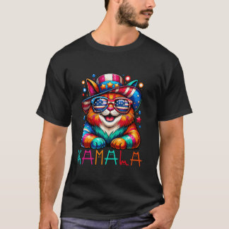 Kamala Harris Cat Lettering Funny President Kamala T-Shirt