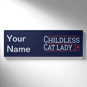 Kamala Harris - Childless Cat Lady 2024 I Namenschild