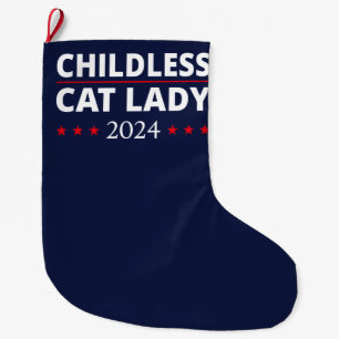 Kamala Harris - Childless Cat Lady 2024 III Großer Weihnachtsstrumpf