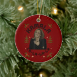 Kamala Harris Christmas Keramik Ornament<br><div class="desc">Kamala Harris Christmas</div>