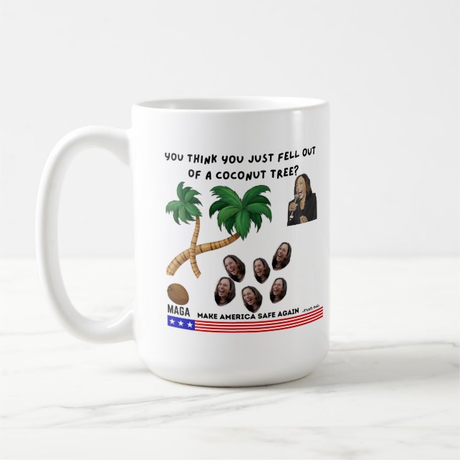 Kamala Harris Coconut Tree Design Tasse (Links)