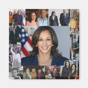 Kamala Harris Collage Foto Magnet