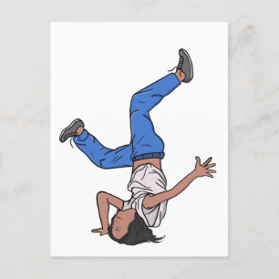 Kamala Harris Cool Breakdancing Postkarte