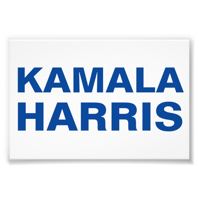 Kamala Harris (CUSTOMIZABLE) Poster (Vorne)