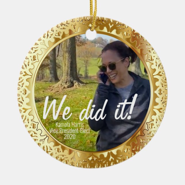 Kamala Harris, designierte Vizepräsidentin "Wir ha Keramik Ornament (Vorne)
