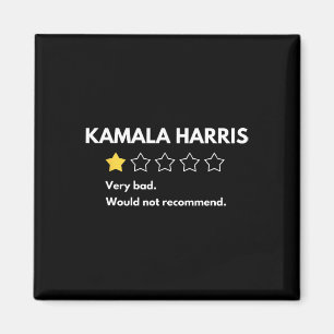 Kamala Harris Eine 1-Sterne-Bewertung Sehr Schlech Magnet