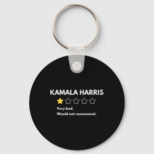 Kamala Harris eine 1-Sterne-Bewertung sehr schlech Schlüsselanhänger