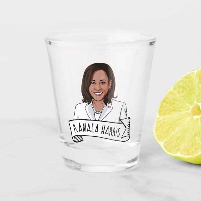 Kamala Harris Einweihung Schnapsglas (Vorderseite)