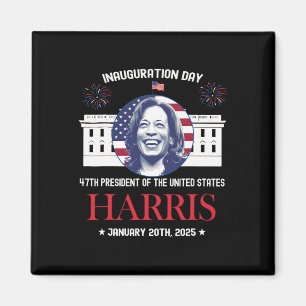 Kamala Harris Einweihungstag 2025 Frau 47. Vorher Magnet