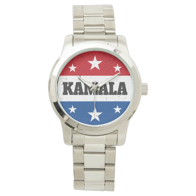 Kamala Harris Election 2024 V Armbanduhr (Vorderseite)
