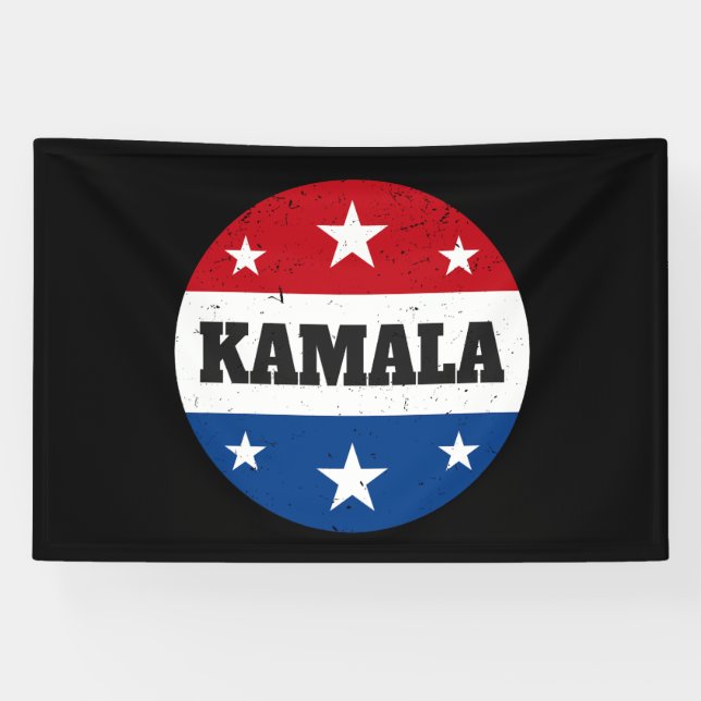 Kamala Harris Election 2024 V Banner (Horizontal)