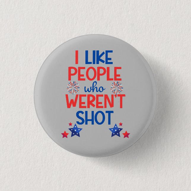 Kamala Harris Election Funny Anti-Trump Red & Blue Button (Vorderseite)