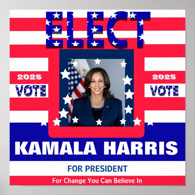 Kamala Harris Election Poster (Vorne)