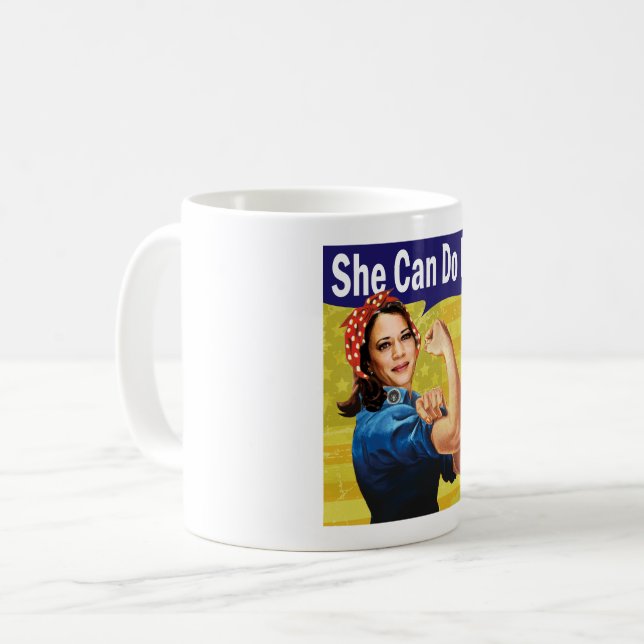 Kamala Harris Elle Peut Le Faire ! Mug (Devant gauche)