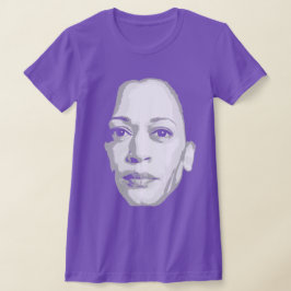 Kamala Harris Face Print T-Shirt