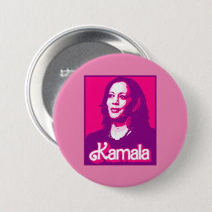 Kamala Harris Fan Pink Button