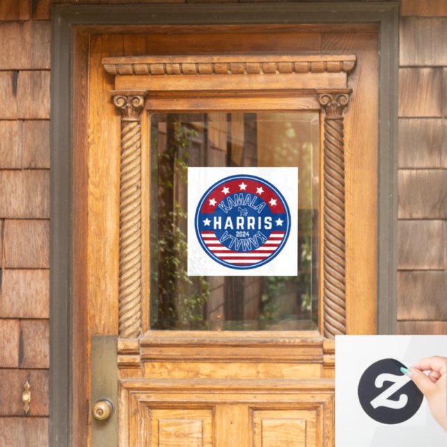 Kamala Harris Frau Präsidentin 2024 Fensteraufkleber (Haustür)